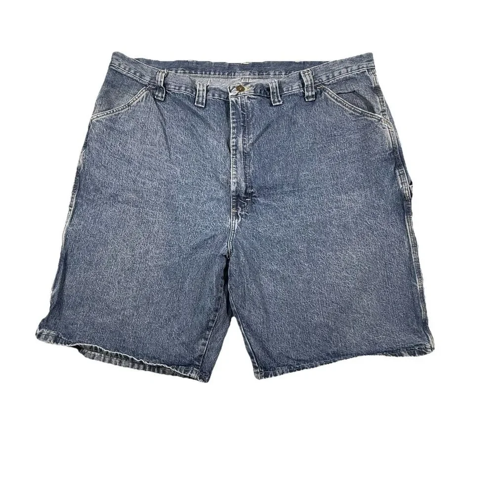 Vintage Wrangler Shorts Men 44 Carpenter Dungaree Jorts Baggy Skate Y2K *‎